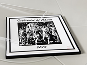 teca espositiva con contenitore in plexiglass